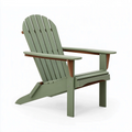 Adirondack Gartenstuhl 98 x 76 x 92 cm aus Holz Grün Braun mit breiten Armlehnen