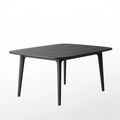 Esstisch 140 x 80 x 75 cm Holzwerkstoff Schwarz - Rechteckiger Tisch im modernen Stil
