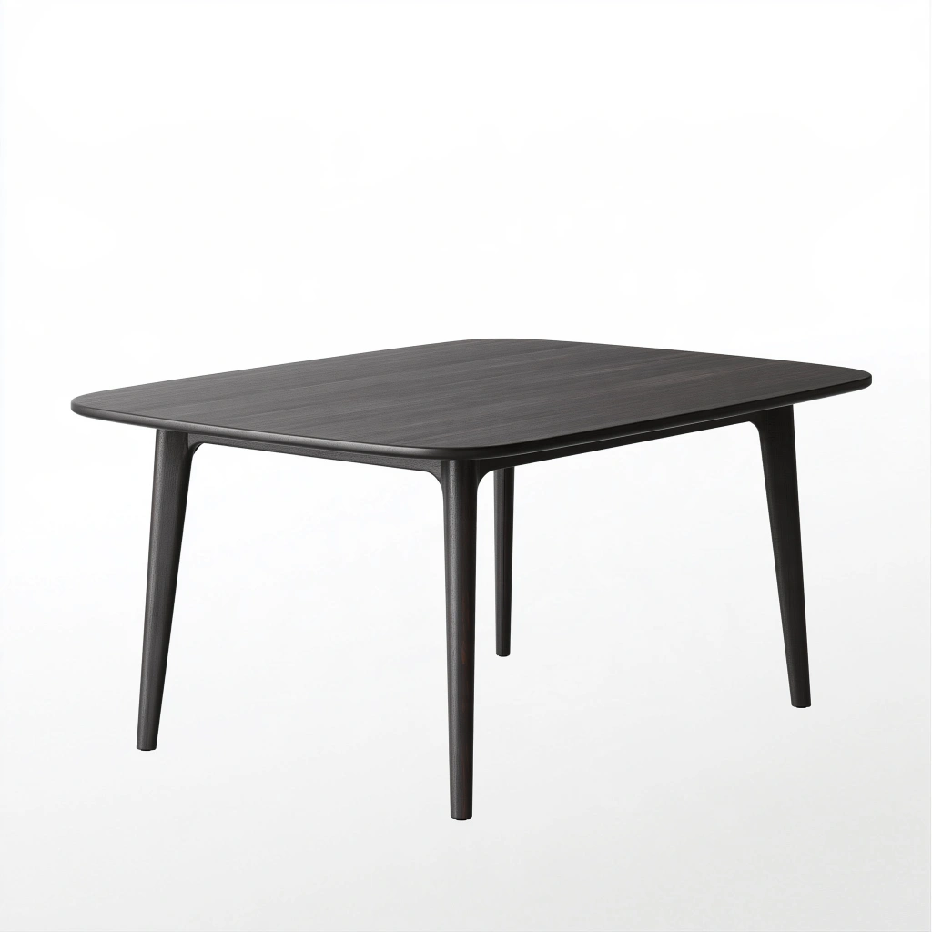 Esstisch 140 x 80 x 75 cm Holzwerkstoff Schwarz - Rechteckiger Tisch im modernen Stil